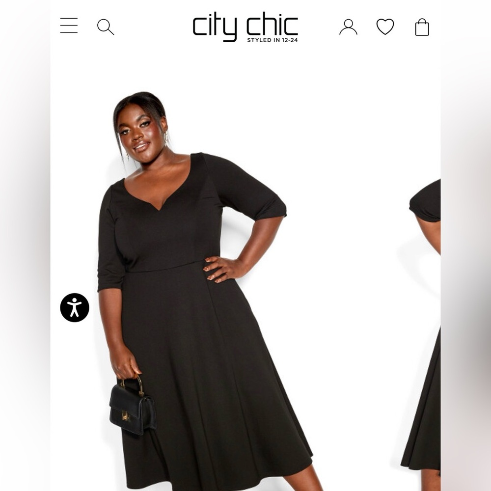 City Chic Black Dress New With Tags